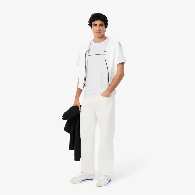 Ανδρικό T-shirt από βαμβακερό jersey με λογότυπο Ανδρικό T-shirt από βαμβακερό jersey με λογότυπο