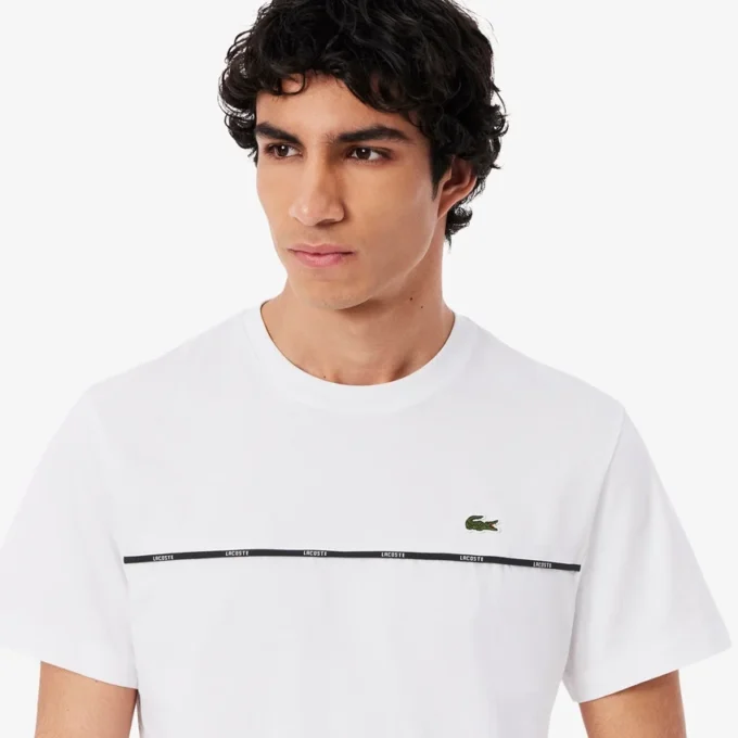 Ανδρικό T-shirt από βαμβακερό jersey με λογότυπο Ανδρικό T-shirt από βαμβακερό jersey με λογότυπο