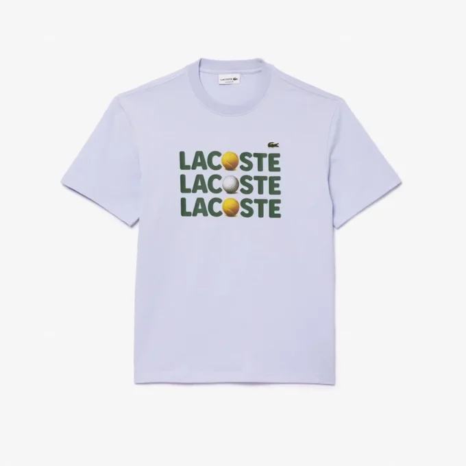 Ανδρικό T-shirt από βαρύ βαμβάκι με σχέδιο μπάλας Ανδρικό T-shirt από βαρύ βαμβάκι με σχέδιο μπάλας