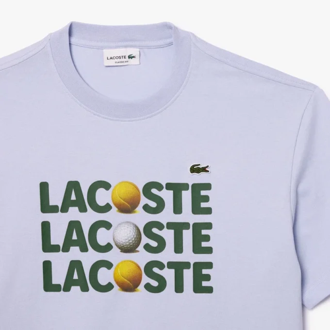 Ανδρικό T-shirt από βαρύ βαμβάκι με σχέδιο μπάλας Ανδρικό T-shirt από βαρύ βαμβάκι με σχέδιο μπάλας