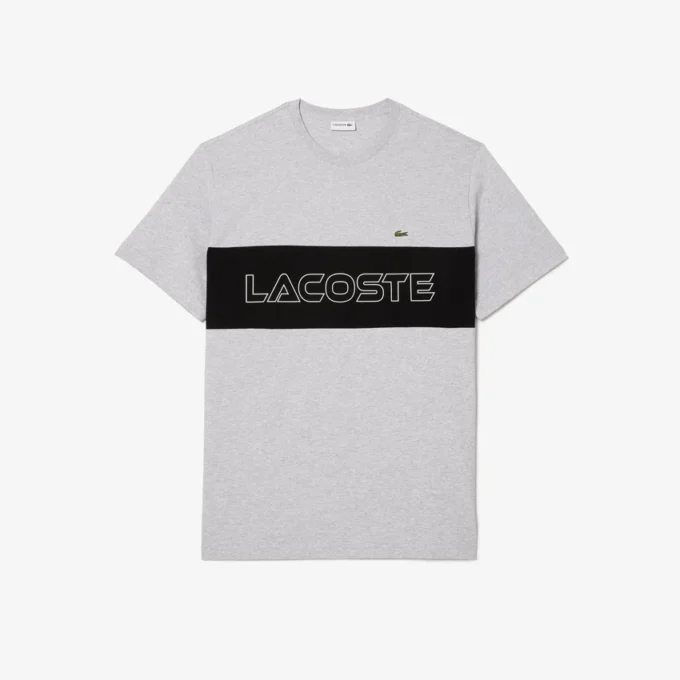Ανδρικό T-shirt με ψηλό στέλεχος και χρωματικά μπλοκ Ανδρικό T-shirt με ψηλό στέλεχος και χρωματικά μπλοκ