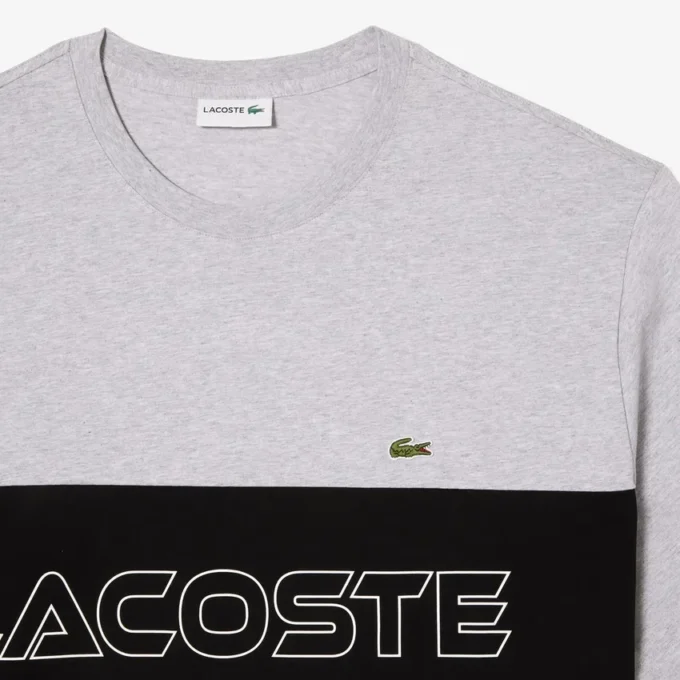Ανδρικό T-shirt με ψηλό στέλεχος και χρωματικά μπλοκ Ανδρικό T-shirt με ψηλό στέλεχος και χρωματικά μπλοκ