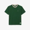 Ανδρικό T-shirt με ρίγες στο λαιμό, κατασκευασμένο στη Γαλλία Ανδρικό T-shirt με ρίγες στο λαιμό, κατασκευασμένο στη Γαλλία