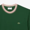 Ανδρικό T-shirt με ρίγες στο λαιμό, κατασκευασμένο στη Γαλλία Ανδρικό T-shirt με ρίγες στο λαιμό, κατασκευασμένο στη Γαλλία