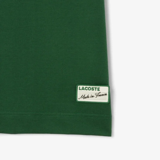 Ανδρικό T-shirt με ρίγες στο λαιμό, κατασκευασμένο στη Γαλλία Ανδρικό T-shirt με ρίγες στο λαιμό, κατασκευασμένο στη Γαλλία