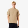 Ανδρικό T-shirt Petit Piqua με ραβδωτό λαιμό Ανδρικό T-shirt Petit Piqua με ραβδωτό λαιμό