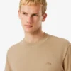 Ανδρικό T-shirt Petit Piqua με ραβδωτό λαιμό Ανδρικό T-shirt Petit Piqua με ραβδωτό λαιμό