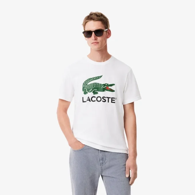 Ανδρικό βαμβακερό T-shirt με χαρακτηριστική εκτύπωση Ανδρικό βαμβακερό T-shirt με χαρακτηριστική εκτύπωση