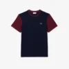 Ανδρικό βαμβακερό T-shirt με χρωματικά μπλοκ και κανονική εφαρμογή Ανδρικό βαμβακερό T-shirt με χρωματικά μπλοκ και κανονική εφαρμογή
