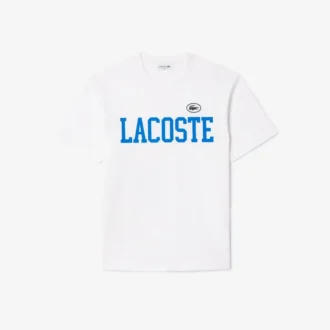 Ανδρικό βαμβακερό T-shirt με έμβλημα σε αντίθεση