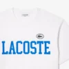 Ανδρικό βαμβακερό T-shirt με έμβλημα σε αντίθεση Ανδρικό βαμβακερό T-shirt με έμβλημα σε αντίθεση
