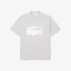 Ανδρικό βαμβακερό T-shirt με κλασική εφαρμογή και τύπωμα Ανδρικό βαμβακερό T-shirt με κλασική εφαρμογή και τύπωμα