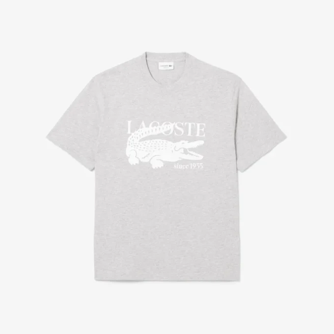 Ανδρικό βαμβακερό T-shirt με κλασική εφαρμογή και τύπωμα Ανδρικό βαμβακερό T-shirt με κλασική εφαρμογή και τύπωμα