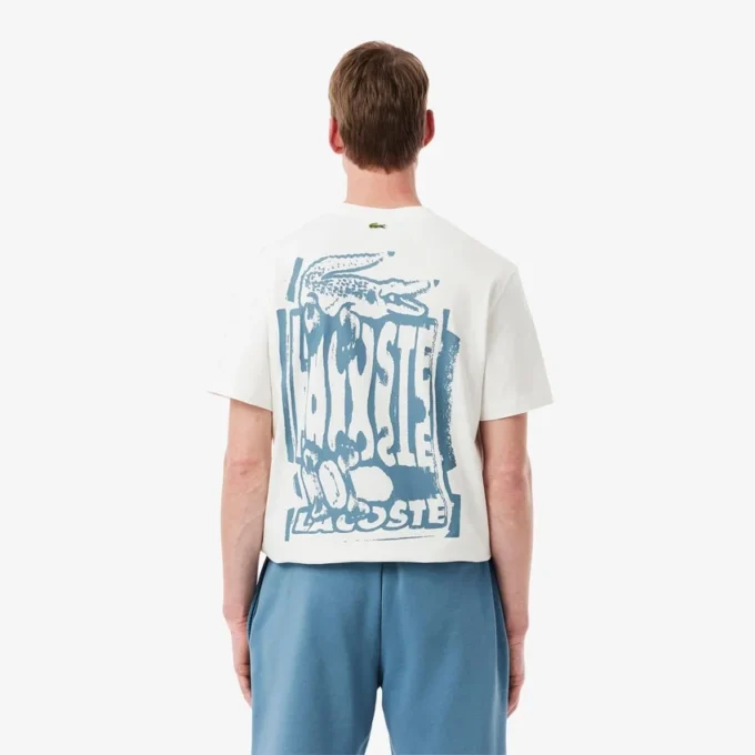 Ανδρικό βαμβακερό T-shirt με σχέδιο Ανδρικό βαμβακερό T-shirt με σχέδιο