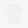 Ανδρικό βαμβακερό T-shirt με στρογγυλό λαιμό και φαρδιά γραμμή Ανδρικό βαμβακερό T-shirt με στρογγυλό λαιμό και φαρδιά γραμμή