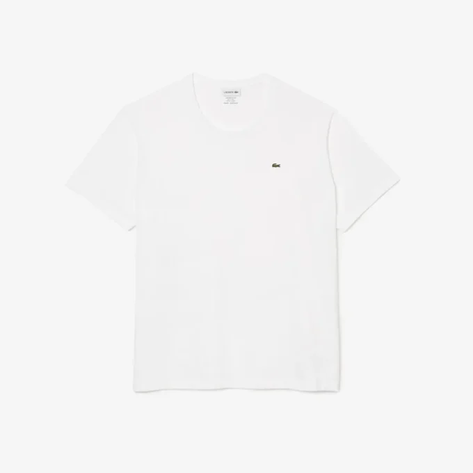 Ανδρικό βαμβακερό T-shirt με στρογγυλό λαιμό και φαρδιά γραμμή Ανδρικό βαμβακερό T-shirt με στρογγυλό λαιμό και φαρδιά γραμμή