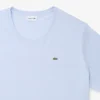 Ανδρικό βαμβακερό T-shirt με στρογγυλό λαιμό και φαρδιά γραμμή Ανδρικό βαμβακερό T-shirt με στρογγυλό λαιμό και φαρδιά γραμμή