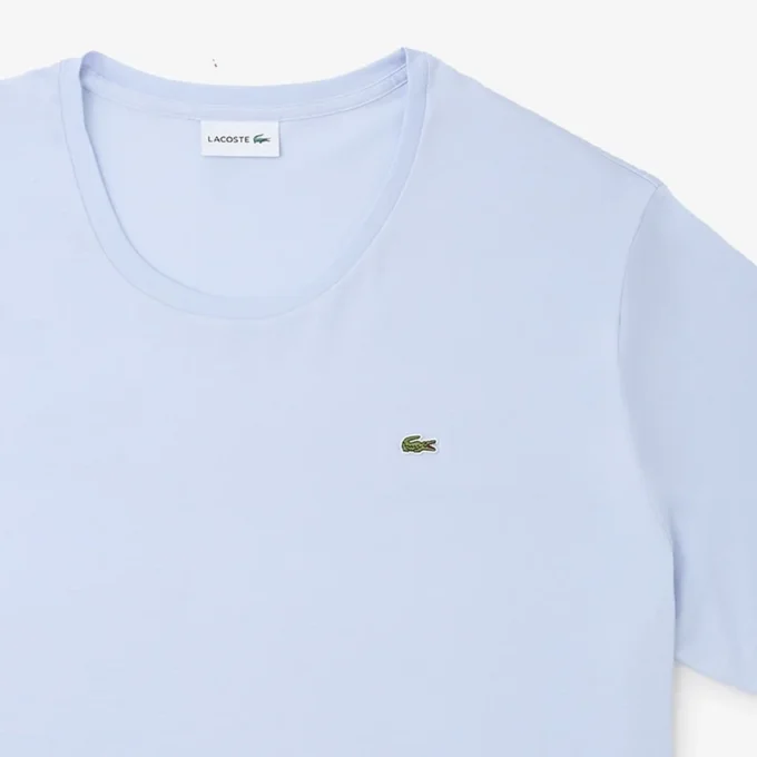 Ανδρικό βαμβακερό T-shirt με στρογγυλό λαιμό και φαρδιά γραμμή Ανδρικό βαμβακερό T-shirt με στρογγυλό λαιμό και φαρδιά γραμμή