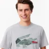 Ανδρικό βαρύ βαμβακερό T-shirt με σχέδιο κροκοδείλου Ανδρικό βαρύ βαμβακερό T-shirt με σχέδιο κροκοδείλου