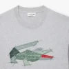 Ανδρικό βαρύ βαμβακερό T-shirt με σχέδιο κροκοδείλου Ανδρικό βαρύ βαμβακερό T-shirt με σχέδιο κροκοδείλου