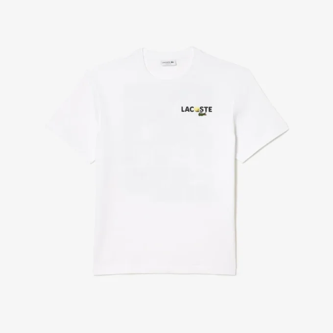Ανδρικό βαρύ βαμβακερό T-shirt με τύπωμα στην πλάτη Ανδρικό βαρύ βαμβακερό T-shirt με τύπωμα στην πλάτη