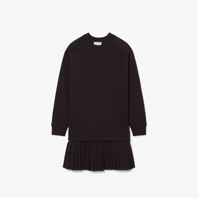 Φορέμα φούτερ από βαμβάκι σε oversized γραμμή Φορέμα φούτερ από βαμβάκι σε oversized γραμμή