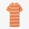 Φορέμα-T-shirt από πλεκτό πλέγμα με ρίγες Φορέμα-T-shirt από πλεκτό πλέγμα με ρίγες