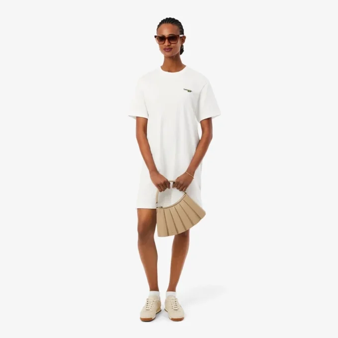 Φορέμα-T-shirt από βαμβάκι σε oversized γραμμή Φορέμα-T-shirt από βαμβάκι σε oversized γραμμή