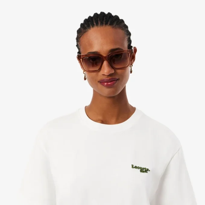 Φορέμα-T-shirt από βαμβάκι σε oversized γραμμή Φορέμα-T-shirt από βαμβάκι σε oversized γραμμή
