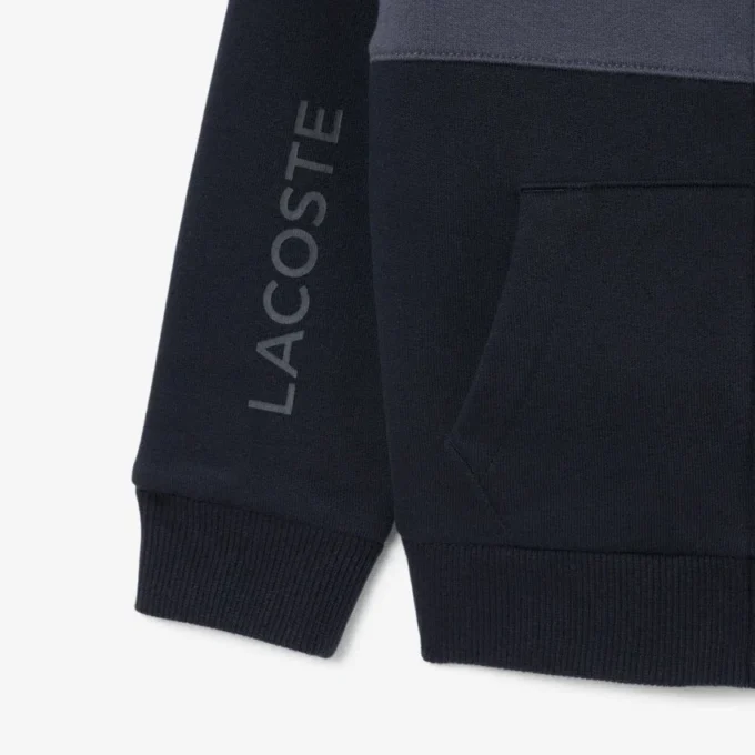 Φούτερ με κουκούλα και φερμουάρ σε χρωματικά μπλοκ Φούτερ με κουκούλα και φερμουάρ σε χρωματικά μπλοκ