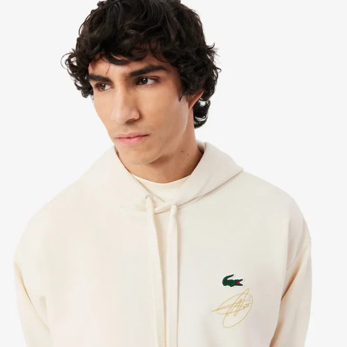Φούτερ με κουκούλα Lacoste Tennis X Novak Djokovic
