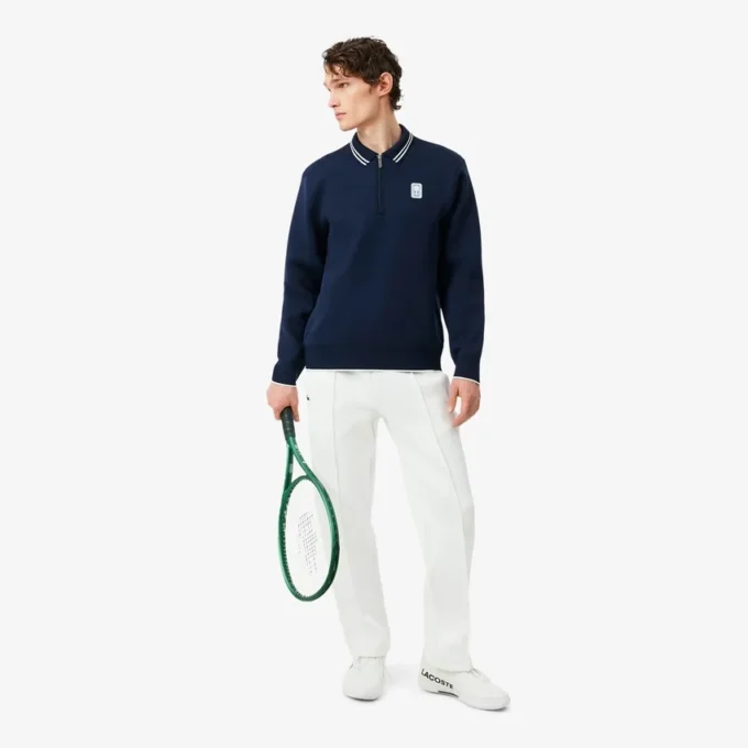 Φούτερ με κουμπωτό γιακά και φερμουάρ Tennis Heritage Φούτερ με κουμπωτό γιακά και φερμουάρ Tennis Heritage