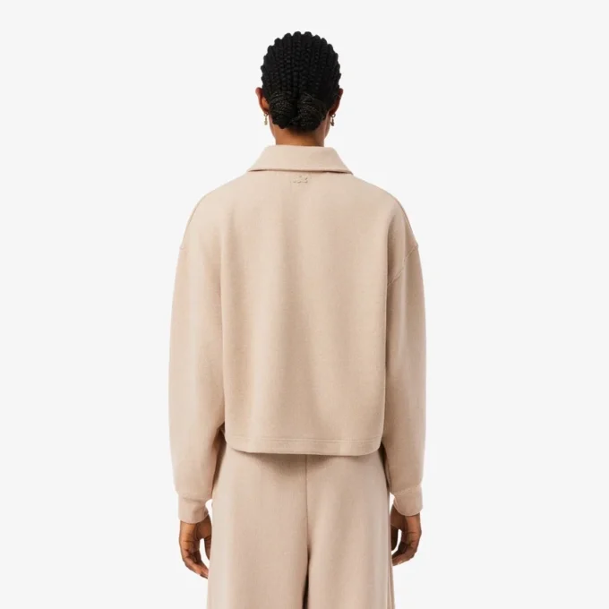 Φούτερ πόλο με ραβδώσεις σε oversized γραμμή Φούτερ πόλο με ραβδώσεις σε oversized γραμμή