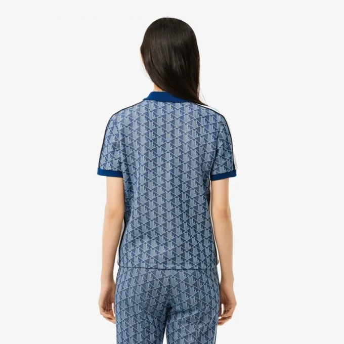 Γυναικείες Polo Μπλούζες Slim Fit Monogram Γυναικείες Polo Μπλούζες Slim Fit Monogram