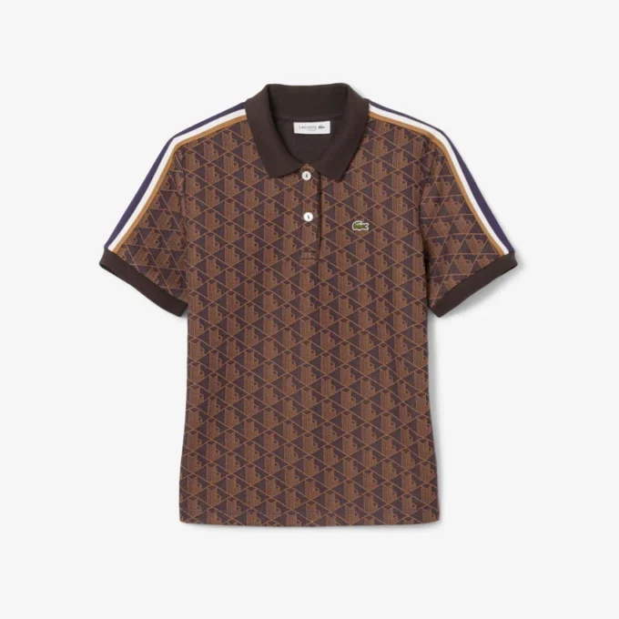 Γυναικείες Polo Μπλούζες Slim Fit Monogram Γυναικείες Polo Μπλούζες Slim Fit Monogram