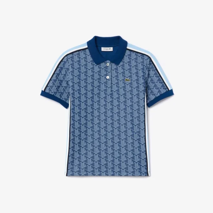 Γυναικείες Polo Μπλούζες Slim Fit Monogram Γυναικείες Polo Μπλούζες Slim Fit Monogram