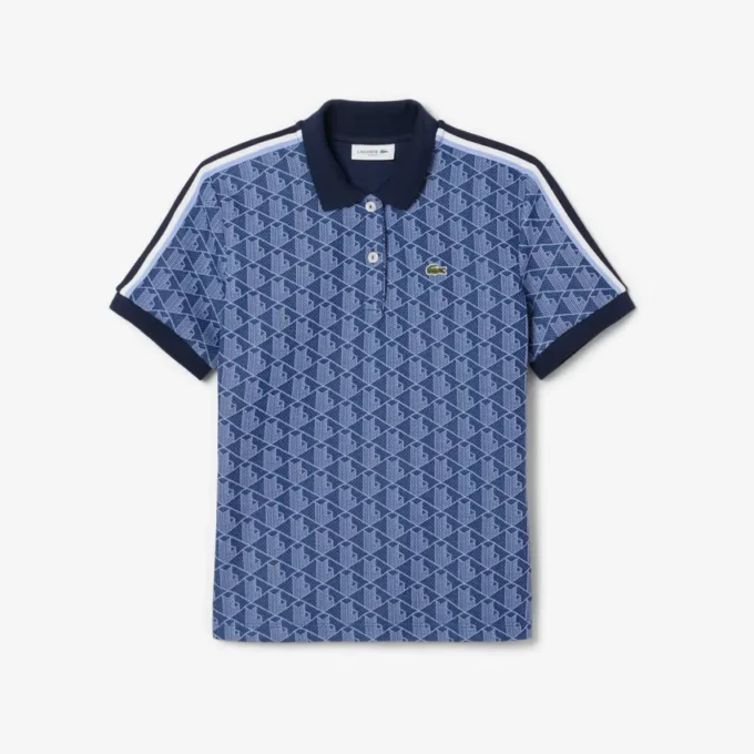 Γυναικείες Polo Μπλούζες Slim Fit Monogram Γυναικείες Polo Μπλούζες Slim Fit Monogram