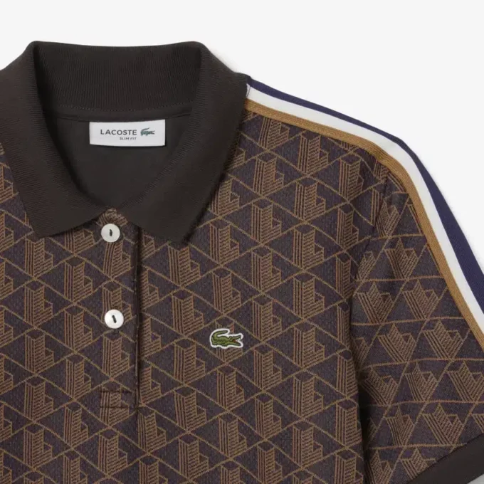 Γυναικείες Polo Μπλούζες Slim Fit Monogram Γυναικείες Polo Μπλούζες Slim Fit Monogram