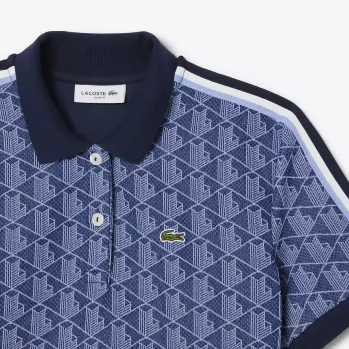 Γυναικείες Polo Μπλούζες Slim Fit Monogram Γυναικείες Polo Μπλούζες Slim Fit Monogram