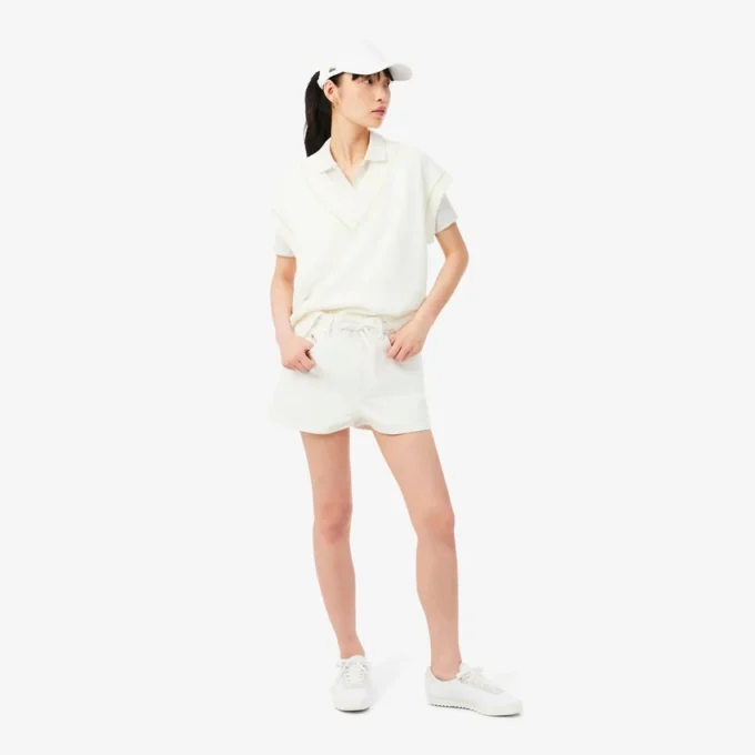 Γυναικείες Polo Μπλούζες Slim Fit Pointelle με το λογότυπο L.12.D Γυναικείες Polo Μπλούζες Slim Fit Pointelle με το λογότυπο L.12.D