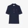 Γυναικείες Polo Μπλούζες Slim Fit Pointelle με το λογότυπο L.12.D Γυναικείες Polo Μπλούζες Slim Fit Pointelle με το λογότυπο L.12.D