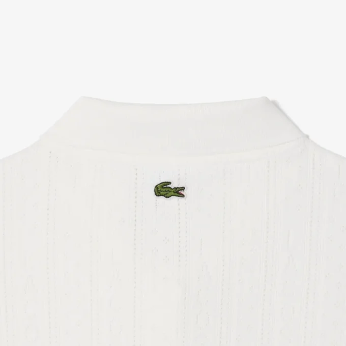 Γυναικείες Polo Μπλούζες Slim Fit Pointelle με το λογότυπο L.12.D Γυναικείες Polo Μπλούζες Slim Fit Pointelle με το λογότυπο L.12.D