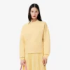 Γυναικείο φούτερ από βαμβάκι σε oversized γραμμή Γυναικείο φούτερ από βαμβάκι σε oversized γραμμή
