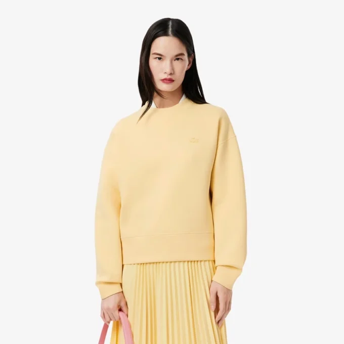 Γυναικείο φούτερ από βαμβάκι σε oversized γραμμή Γυναικείο φούτερ από βαμβάκι σε oversized γραμμή