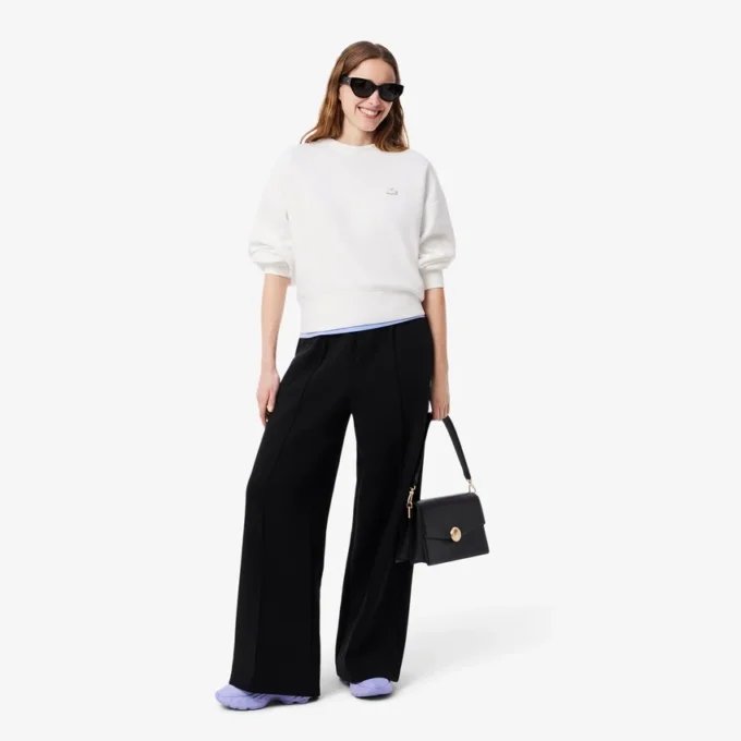 Γυναικείο φούτερ από βαμβάκι σε oversized γραμμή Γυναικείο φούτερ από βαμβάκι σε oversized γραμμή