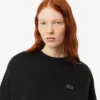 Γυναικείο φούτερ από βαμβάκι σε oversized γραμμή Γυναικείο φούτερ από βαμβάκι σε oversized γραμμή