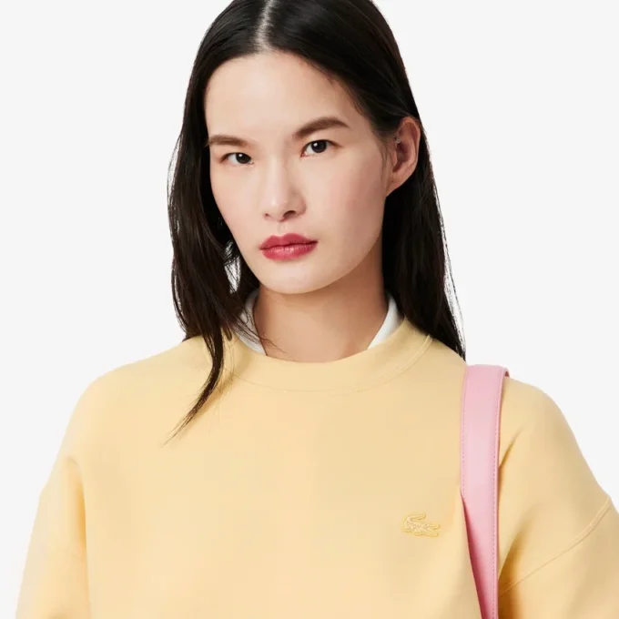 Γυναικείο φούτερ από βαμβάκι σε oversized γραμμή Γυναικείο φούτερ από βαμβάκι σε oversized γραμμή