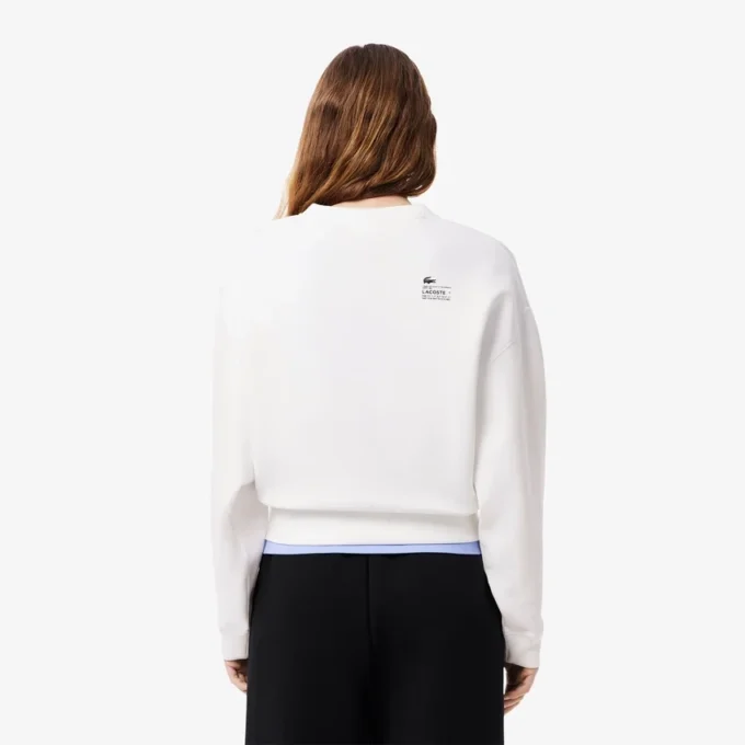Γυναικείο φούτερ από βαμβάκι σε oversized γραμμή Γυναικείο φούτερ από βαμβάκι σε oversized γραμμή