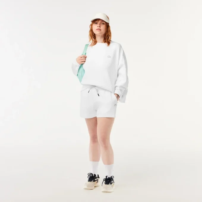 Γυναικείο φούτερ από βαμβάκι σε oversized γραμμή Γυναικείο φούτερ από βαμβάκι σε oversized γραμμή