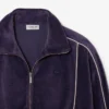 Γυναικείο φούτερ βελούδου με φερμουάρ και oversized γραμμή Γυναικείο φούτερ βελούδου με φερμουάρ και oversized γραμμή
